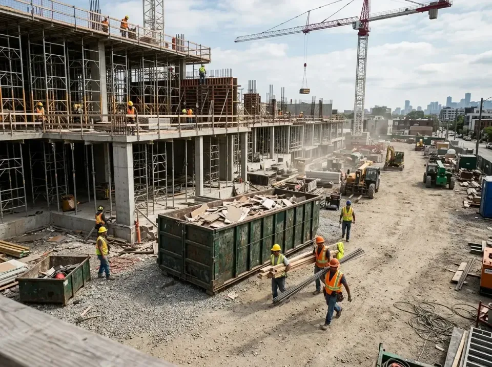 commercial-construction-site-w-002 — frequently asked questions, Low Cost Construction Dumpster Rental in New Ulm, MN